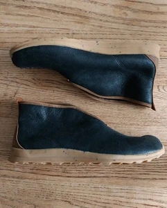 Danner Forest Mokassin Stiefel Herren 11 schwarz Leder Lammfell gefüttert Nomadenlaufsohle ungetragen - Bild 1 von 8