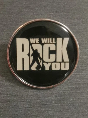 QUEEN FREDDIE MERCURY LIVE AID BOHEMIAN RHAPSODY We Are The Champions pin New