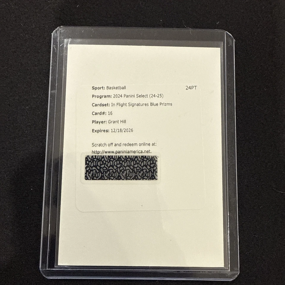2024-25 Select Grant Hill #IFS-HIL firmas de vuelo canje automático azul/49 Foto 1 de 2