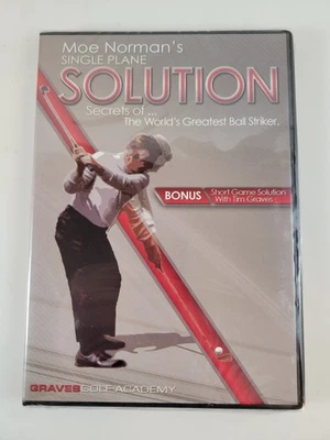 Moe Norman Secrets Single Plane Solution Golf Instructional DVD Graves - NEW - Image 1 of 4