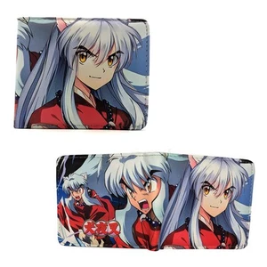 New Inuyasha INUYASHA BiFold Wallet Sengoku Otogizoshi Credit Card Billfold - Picture 1 of 2