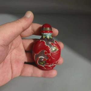 Ancient China, Beijing Collection, pure hand-painted, glass, snuff bottle - Picture 1 of 9