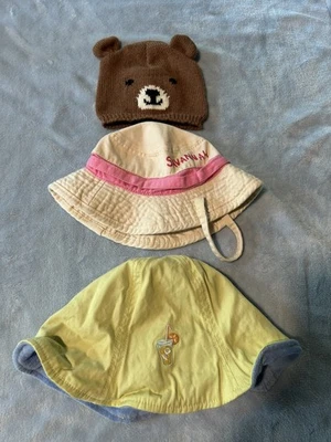 Infant girl lot of 3 hats size 6-18 months by Royal Rosewear, Gymboree & homemad - Image 1 of 4