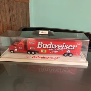 White Rose Ken Schrader #25 Budweiser King Transporter 1/64 Diecast W/Case - Picture 1 of 5