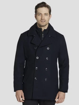 Chaquetón de lana de doble botonadura de ajuste moderno (talla: mediana, precio de etiqueta $199,99) Foto 1 de 4