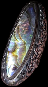 Vintage Sterling Silber Galaxie langer Knöchel Ring. Gemarkt "g" 925. Ring ist 2"  - Bild 1 von 9