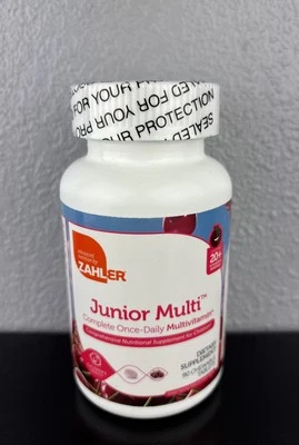 Zahler青少年多种咀嚼片樱桃味多种维生素90克拉 — 第 1/2 张图片