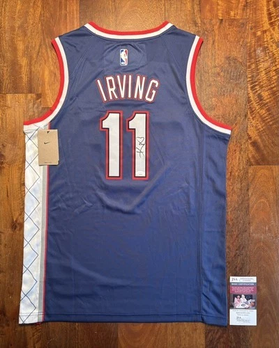 Camiseta de la NBA firmada por Kyrie Irving autógrafo auténtico certificado de autenticidad JSA - Brooklyn Nets Foto 1 de 4