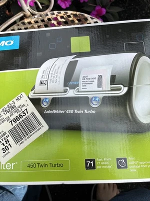 Impresora térmica directa Dymo Label Writer 450 Twin Turbo nueva caja abierta negra Foto 1 de 4