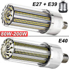 80W-200W Super Bright Corn LED Light Bulb Built-in Heat Dissipation Fan Lighting