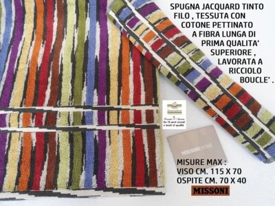 Set sponges MISSONI, 1 face 115 x 70 cm + 1 guest 70 x 40 cm MAX measurements - Image 1 of 4