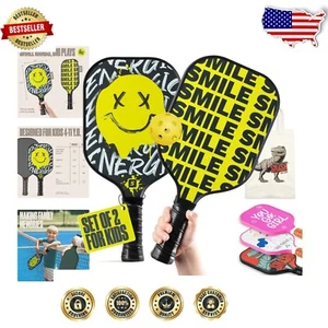 Youth Pickleball Paddle Set with Bag - Perfect for Kids Under 12, Lightweight - Imagen 1 de 9