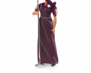 BARBIE PLUM COLORED DRESS FROM ELLA CURVY MODEL MUSE DOLL - Picture 1 of 4