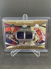 2008-09 UPPER DECK TRILOGY HOCKEY TWO WAY THREADS PATCH OLLI JOKINEN