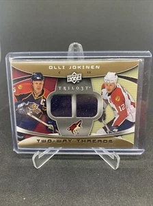 2008-09 UPPER DECK TRILOGY HOCKEY TWO WAY THREADS PATCH OLLI JOKINEN - Picture 1 of 1