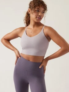 Athleta Elation V-Neck Crop D-DD-Grey Violet-Size 3X-NWT - Picture 1 of 3