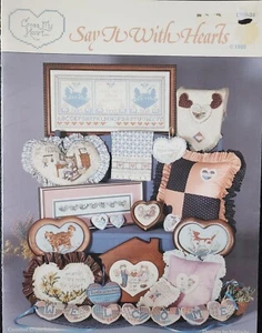 Say It With Hearts Cross Stitch Patterns By Cross My Heart a4 - Picture 1 of 4