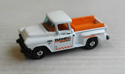 Matchbox 1957 GMC Stepside Pickup weiß RANEC Equipment Mattel MBX Auto Car ´57 - Bild 1 von 4