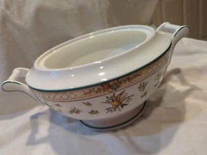 GOLDEN BIRDS Round Vegetable Tureen VILLEROY BOCH Discontinued 2001 - Picture 1 of 5