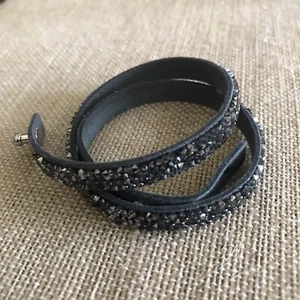 Authentic Origami Owl Silver Night Swarovski Crystal Double Wrap "New"  - Picture 1 of 5