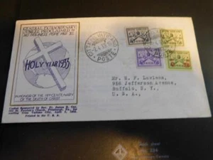 VATICAN, FDC, HOLY YEAR ISSUE 1933 TO BUFFALO, NEW YORK - Picture 1 of 1