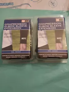 Be Fit Compression Elbow Sleeve Medium Comfort Fit Sleeve Black New X 2 - Bild 1 von 4