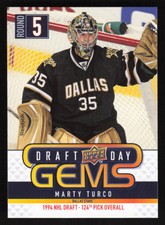 2009 Upper Deck Draft Day Gems #GEM10 Marty Turco   Card TCCCX