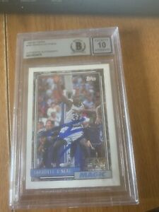 Shaquille O’Neal Signed 1992-93 Topps Gold #362 Card RC Beckett BAS 10 Auto Shaq