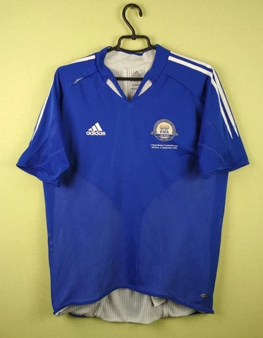France shirt #5 2004/2006 Home Match Worn 100 years adidas football size L Cover