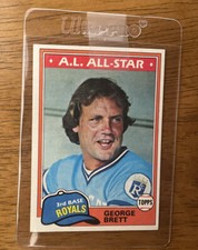 1981 TOPPS A.L. ALL STAR GEORGE BRETT ROYAL MLB BASEBALL NICE