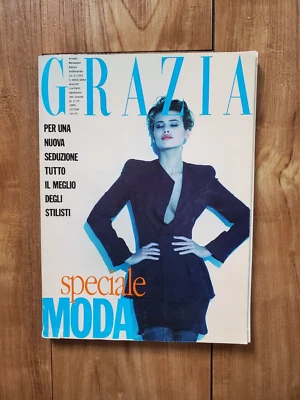 Rare Vintage Grazia Italy March 22, 1992 # 2663 Fashion Special Daniela Pestova - Image 1 of 4