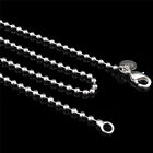 Wholesale Silver Plated 2.4Mm Bead Chain Round Ball Women Necklace Ntb_Ho Th