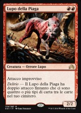 1X Scourge Wolf - Shadows over Innistrad - Italian, NM/EX MTG CARD