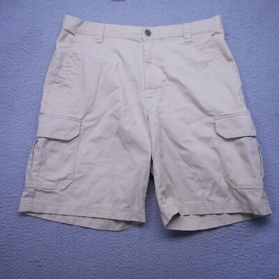 Columbia Shorts Mens 36 Beige Omni Shade Cargo Hiking Outdoor Metal Button - Image 1 of 4
