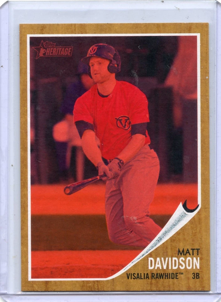 2011 TOPPS HERITAGE #95 MATT DAVIDSON "RED TINT" ROOKIE RC #434/620, WHITE SOX - Image 1 of 1