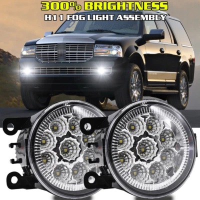 PAR de parachoques LED luz antiniebla lámpara de conducción para Lincoln Navigator 2007-2012 2013 2014 Foto 1 de 4