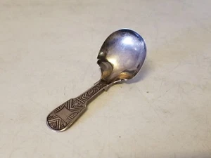 Antique English George Unite Sterling Silver Birmingham Caddy Spoon - Picture 1 of 6