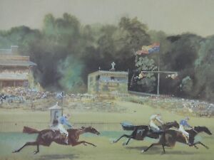 Sandown Horse Racing Art Prints,John Beer Limited Edition "Miss Dollar Wins"