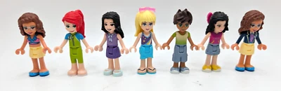 Lot of 7 Different Lego Friends Minifigures Olivia Mia Emma Liam - Image 1 of 4