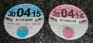 UK Car Tax (VED) Discs - 2014 & 2015 - FIAT - Picture 1 of 3