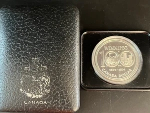 MONEDA CANADA - WINNIPEG 1974 CANADA DOLLAR - ELISABETH II - PLATA - Imagen 1 de 4
