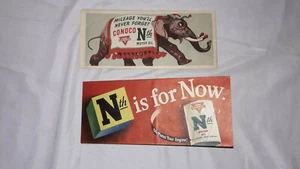 2 hojas de ruta vintage de Conoco de la década de 1940, Colorado, Nuevo México, publicidad de petróleo y gas, EE. UU. - Imagen 1 de 12