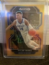 2022-23 Prizm Draft Picks Tyler Herro GOLD #08/10- KENTUCKY- MIAMI HEAT