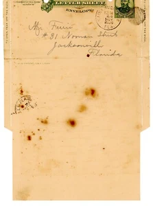 1886 Letter Envelope Signed Partridge & Thomas to Mr. Ferris Jacksonville FL - Picture 1 of 2
