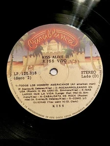 Kiss🔥Extremely Rare🔥Alive II 2 LP Valenzuela Pressing HTF - Picture 1 of 16