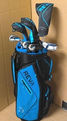 CALLAWAY WOMENS REVA 8-PIECE COMPLETE BAG SET WITH BLUE CART BAG - Image 1 of 4