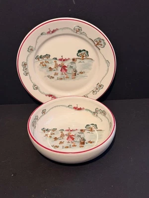 Ensemble Deshoulières - Assiette et bol - Photo 1/4