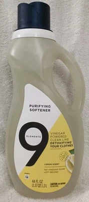 9 Elements очиститель белья смягчитель жидкость, прозрачный, лимонный аромат, 44 унц - Изображение 1 из 4