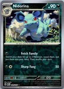 Nidorina Reverse Holo Uncommon SV: Scarlet & Violet 151 030/165 NM - Picture 1 of 2