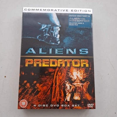 Aliens / Predator - 4 Disc Commemorative Edition DVD Box Set - New - Image 1 of 3